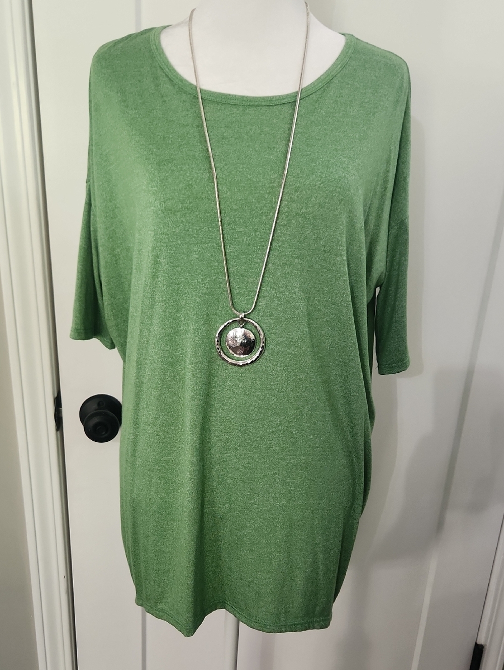 Green Soft High-Low T-Shirt